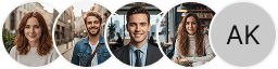 Multiple investor profile avatars on Lume Caudalia trading review block